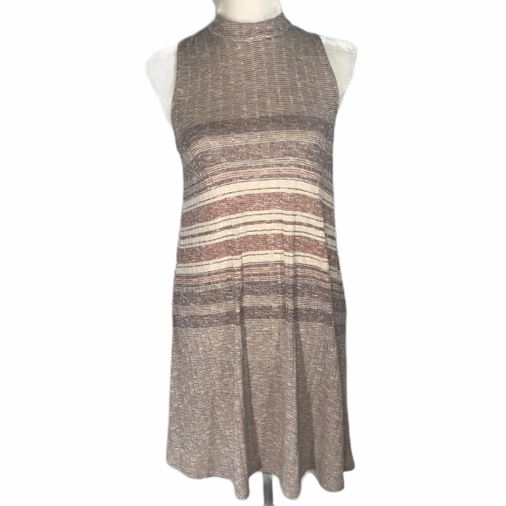 Love, Fire Women's‎ Brown Knit Sleeveless Dress - Picture 2 of 6